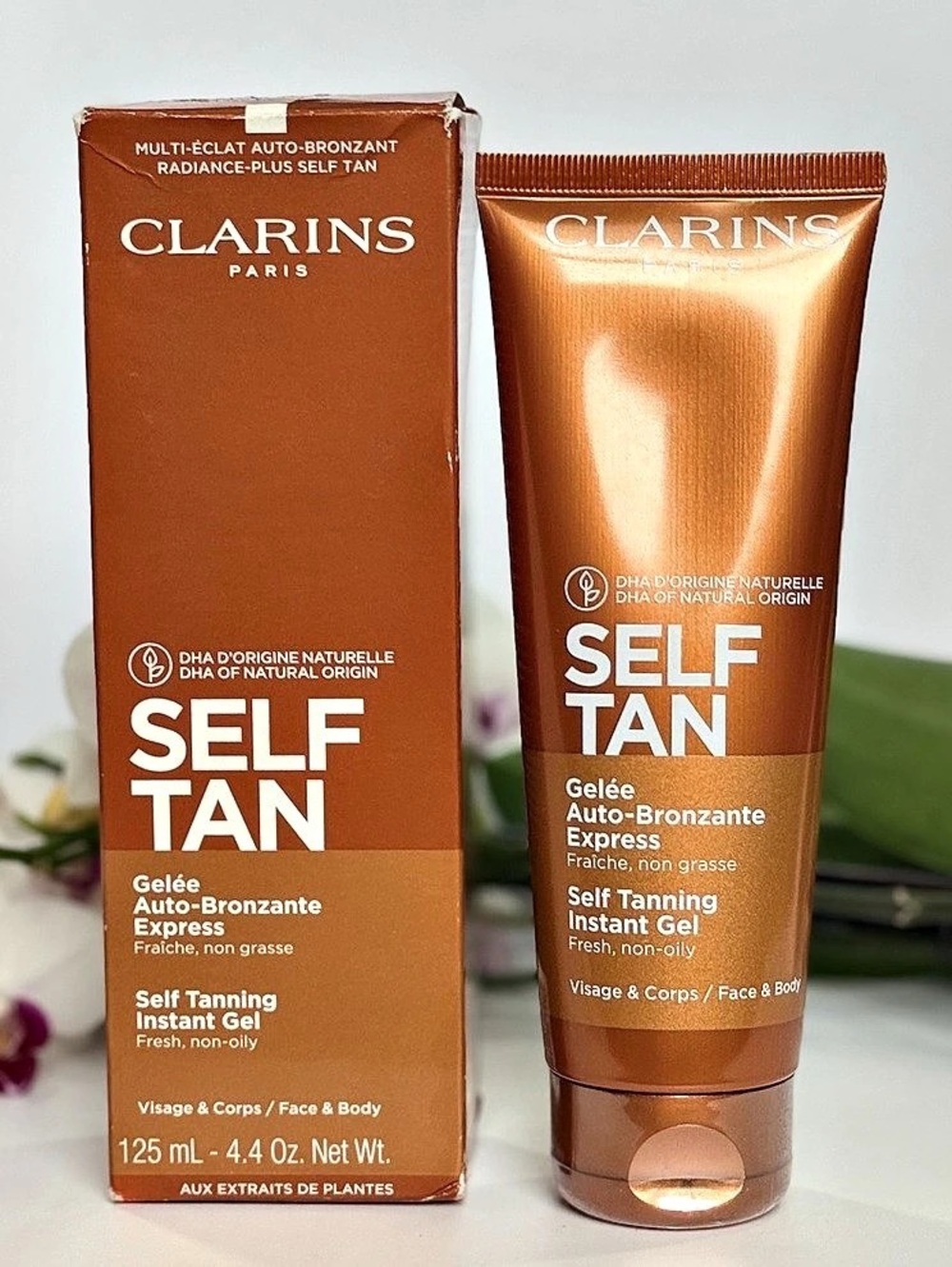 Clarins Self Tanning Instant Gel Face & Body 4.4 oz NEW Sealed